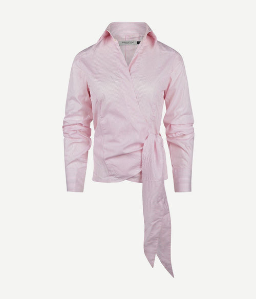 Wikkel blouse julia streep roze
