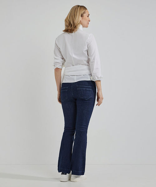 Steppin' Out wikkel blouse julia wit | Slim-fit