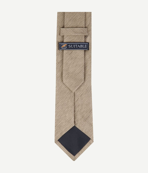 Stropdas zijde bruin k82-1