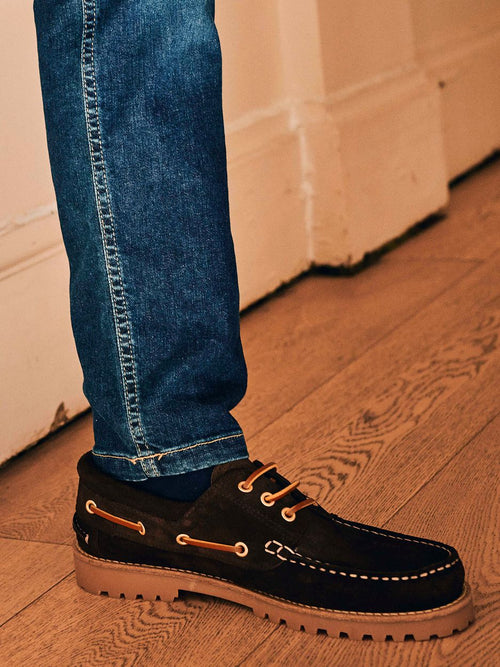Bootschoenen suede bruin