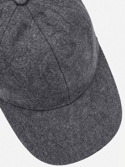 Cap wool blend antraciet