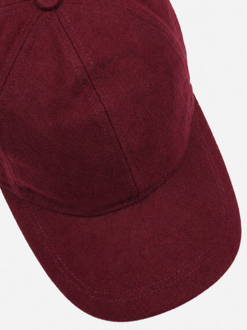 Cap wool blend rood