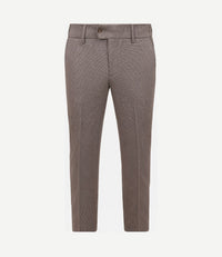 Aiden pantalon houndstooth tabacco