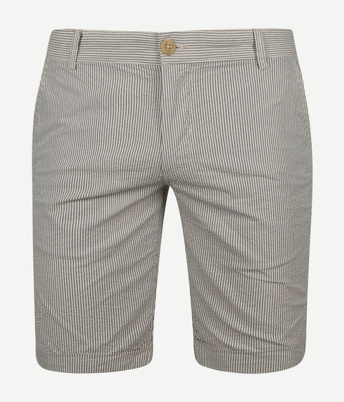 Suitable aswin short ecru gestreept