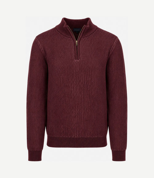 Bico halve rits trui burgundy
