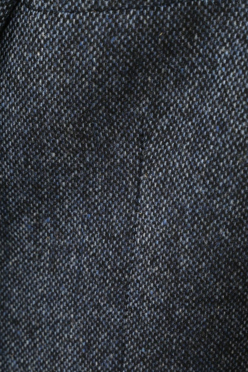 Birds eye colbert merinowol donkerblauw