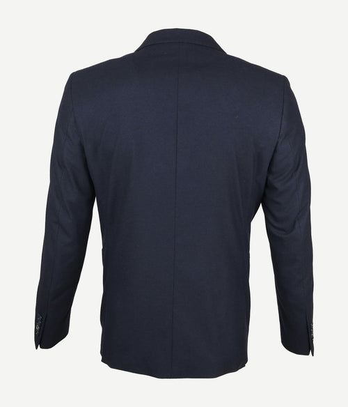 Suitable blazer flanel donkerblauw