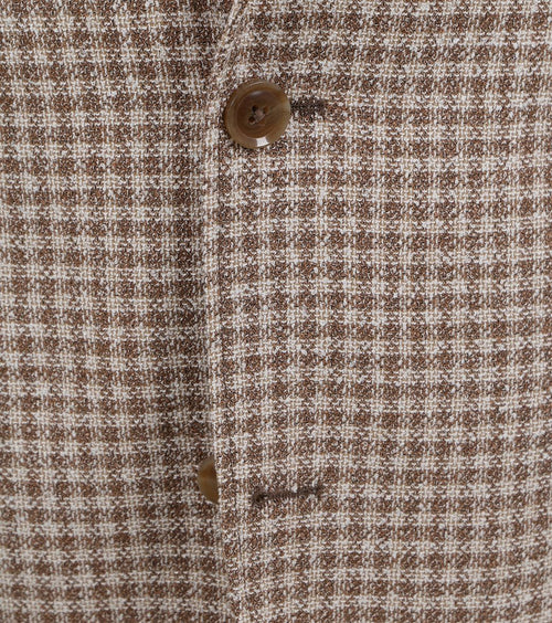 Suitable blazer grou ruiten beige