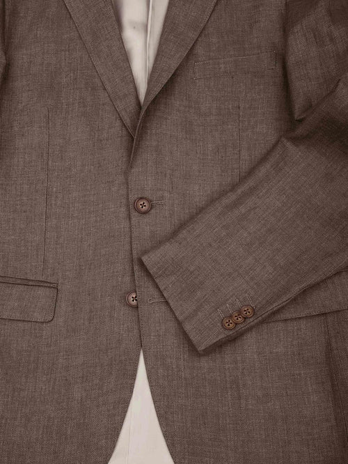 Blazer linen twill bruin