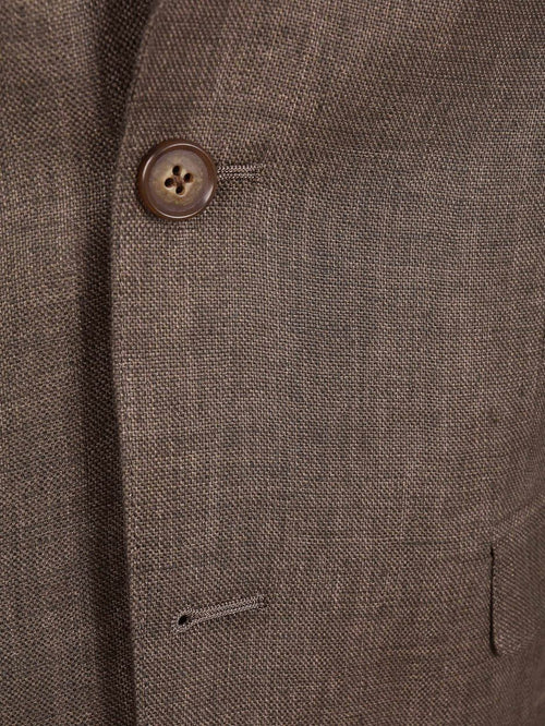 Blazer linen twill bruin