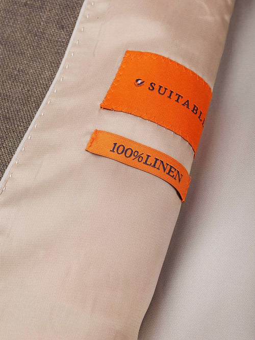 Blazer linen twill bruin