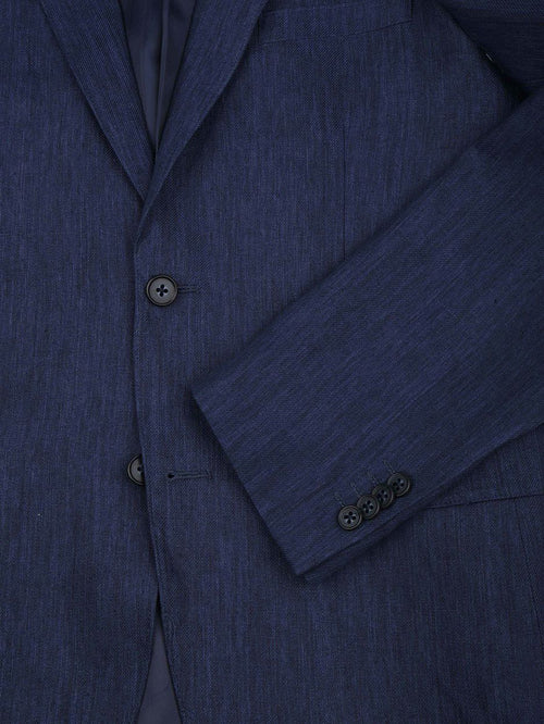 Blazer linen twill donkerblauw