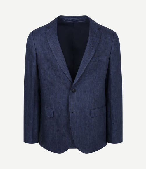 Blazer linen twill donkerblauw