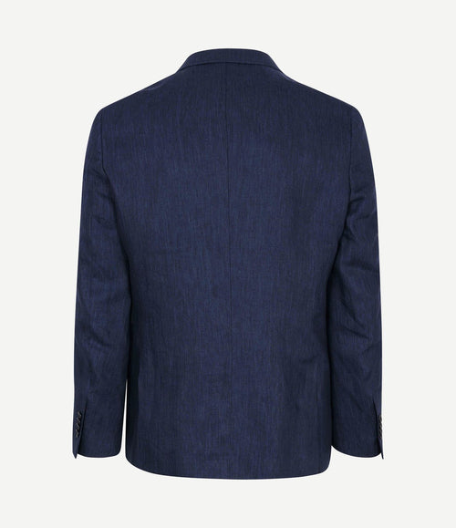 Blazer linen twill donkerblauw