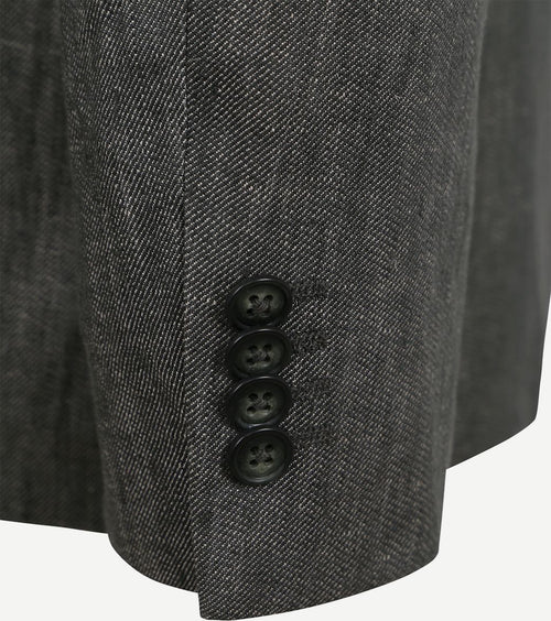 Suitable blazer linnen groen | Slim-fit