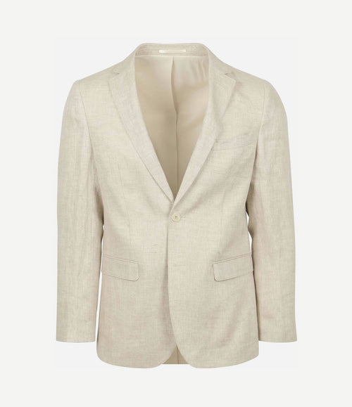 Blazer linnen herringbone ecru