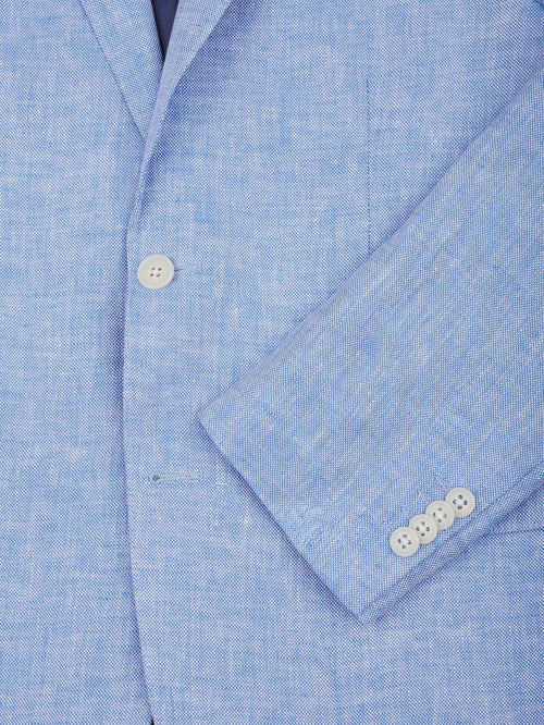 Blazer linnen panama lichtblauw