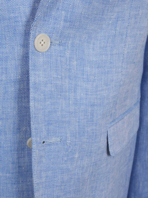 Blazer linnen panama lichtblauw