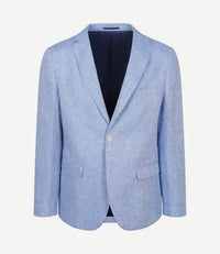 Blazer linnen panama lichtblauw