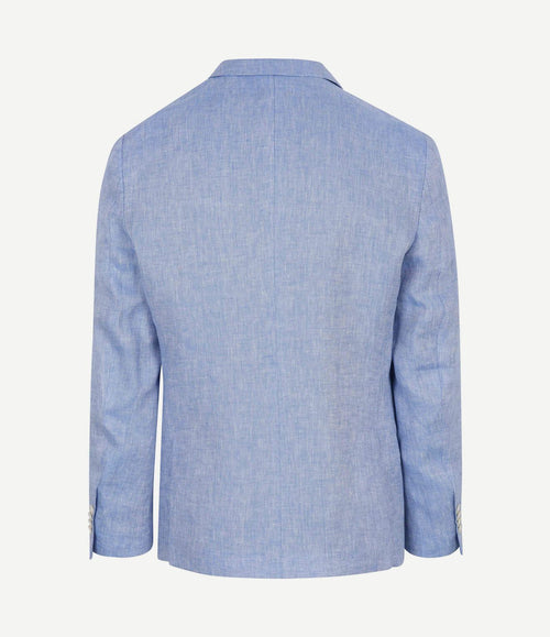 Blazer linnen panama lichtblauw