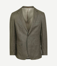 Blazer linnen panama olijfgroen