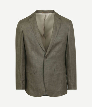 Blazer linnen panama olijfgroen