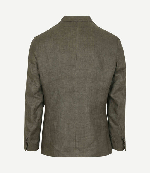 Blazer linnen panama olijfgroen