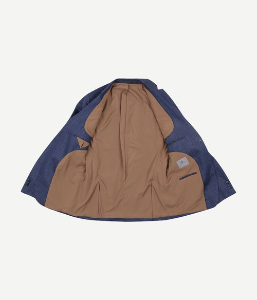 Suitable blazer linnen royal blauw | Slim-fit
