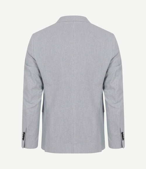 Blazer linnen streep lichtblauw