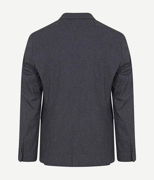 Suitable blazer linnen streep donkerblauw | Slim-fit