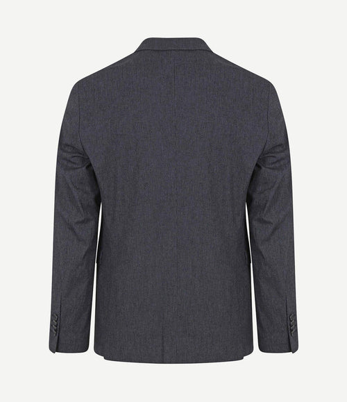 Blazer linnen streep donkerblauw