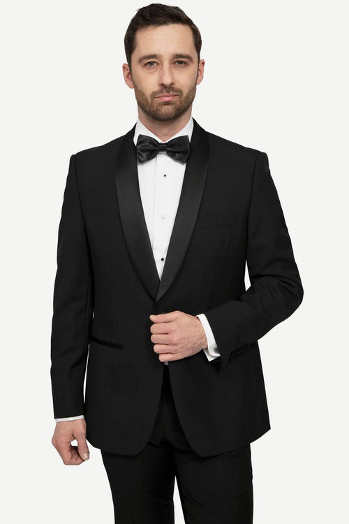 Suitable blazer manhatten wolmix zwart
