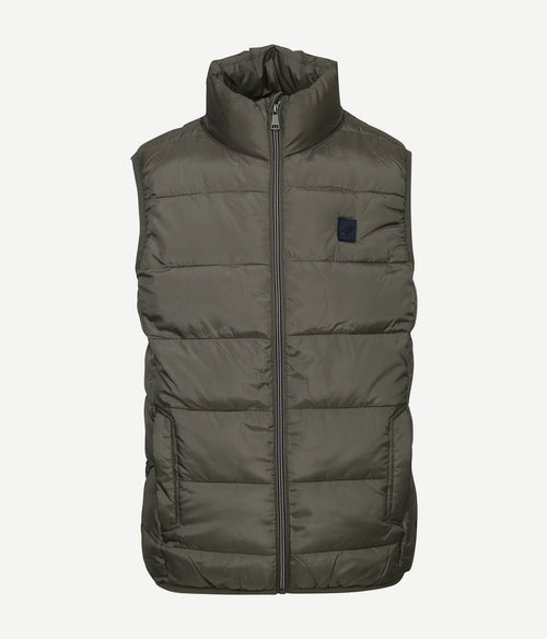 Suitable bodywarmer mountain donkergroen | Slim-fit