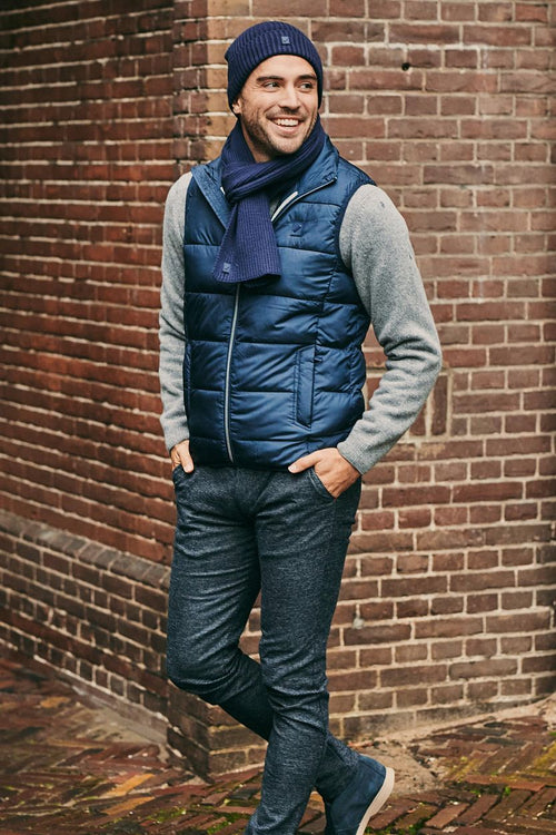 Suitable bodywarmer mountain donkerblauw | Slim-fit