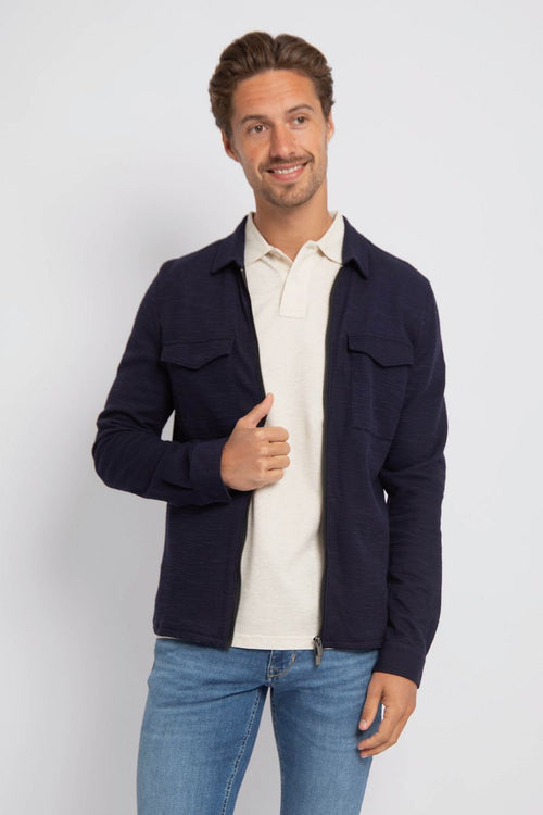 Suitable boed overshirt donkerblauw | Regular-fit