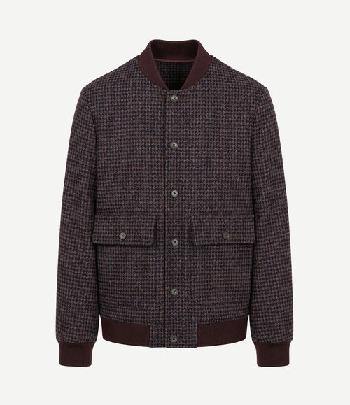 Bomberjack pepita bordeaux
