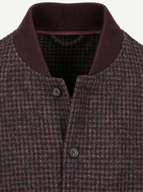 Bomberjack pepita bordeaux