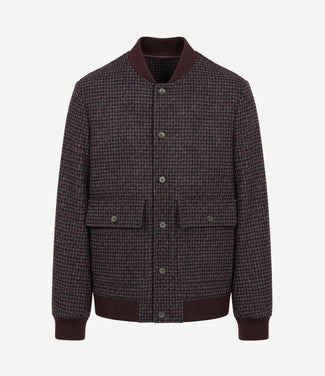 Bomberjack pepita bordeaux