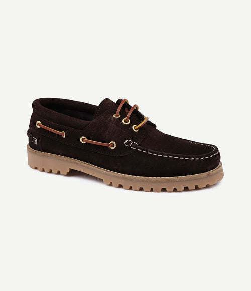 Bootschoenen suede bruin
