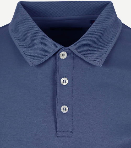 Suitable boris poloshirt indigo | Slim-fit