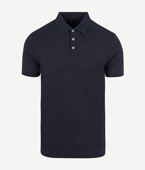 Suitable boris poloshirt donkerblauw | Slim-fit
