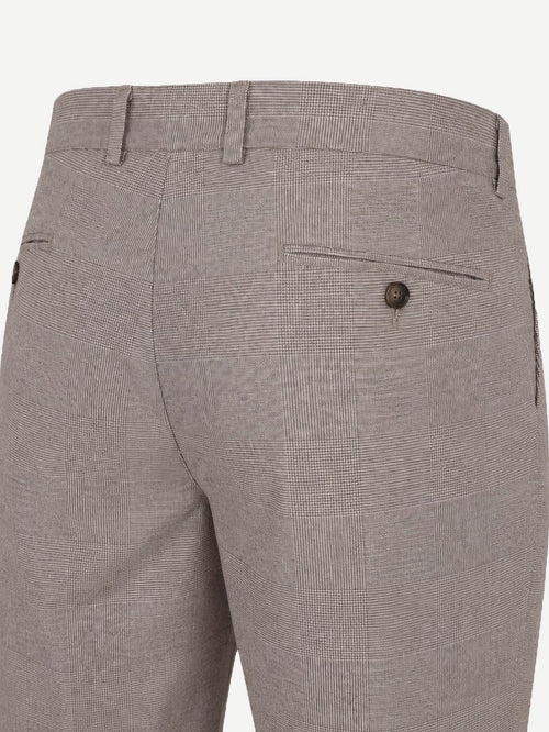 Chino Pico pleat check sand