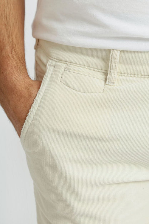Chino Plato corduroy off white