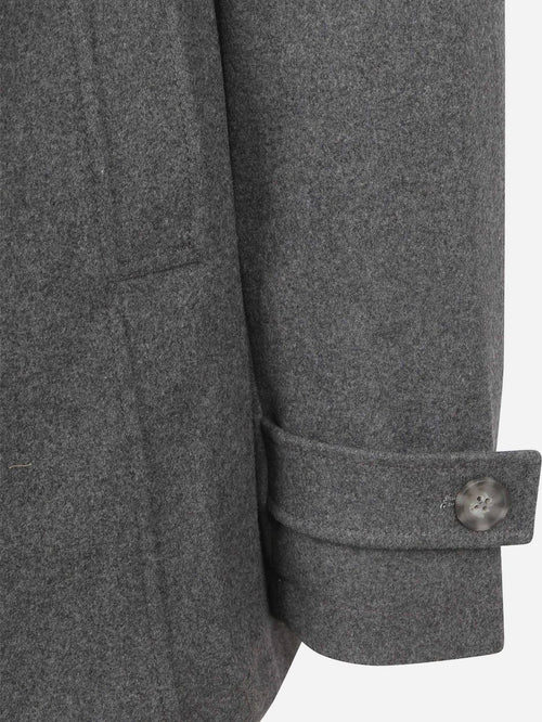 Steppin' Out caban coat wol grijs | Slim-fit