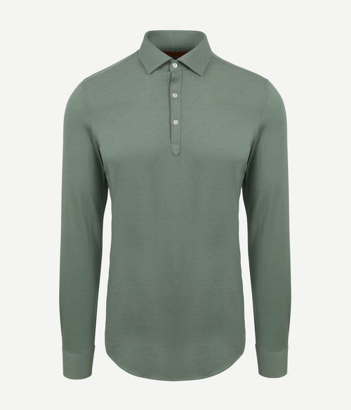 Suitable camicia poloshirt groen | Slim-fit