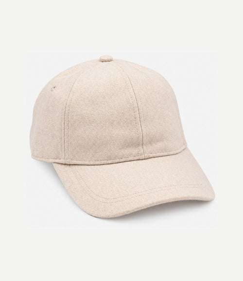 Cap wool blend ecru