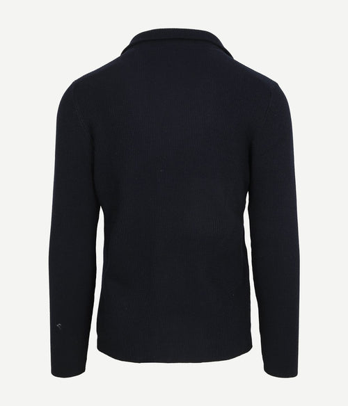 Cardigan button aaron donkerblauw