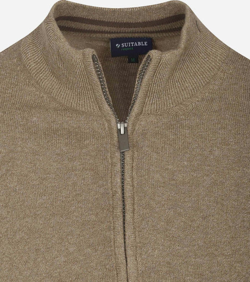 Suitable cardigan cadir sand | Slim-fit