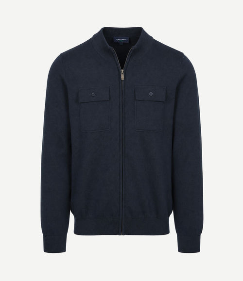 Cardigan canes donkerblauw
