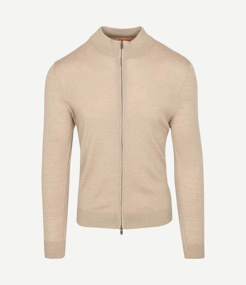 Cardigan merino sand